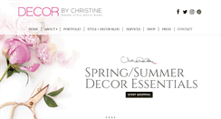 Desktop Screenshot of decorbychristine.com