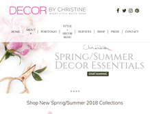 Tablet Screenshot of decorbychristine.com